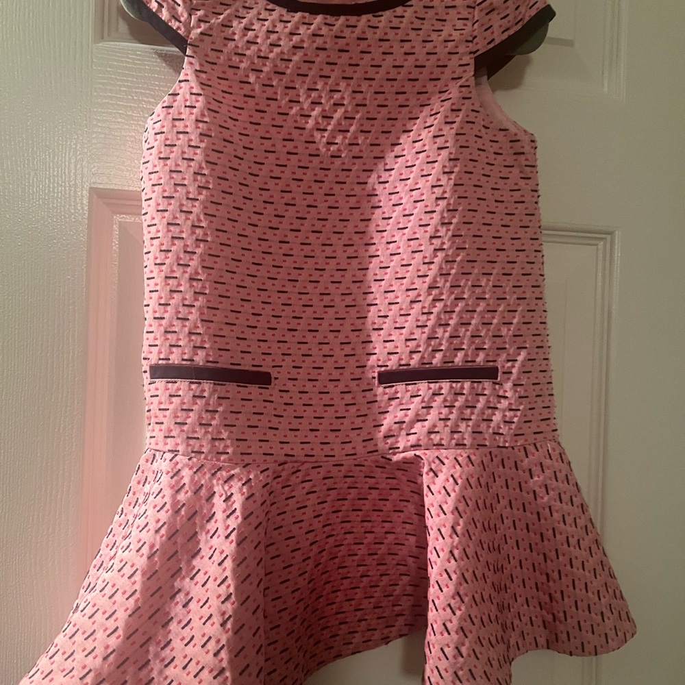 Janie and Jack Pink Textured Kids Dress